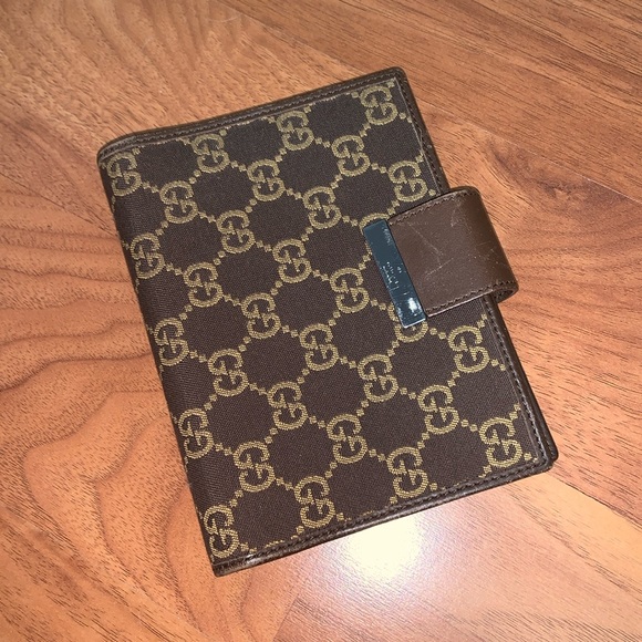 Authentic Gucci Canvas Agenda